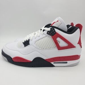 Nike Air Jordan 4 Retro Mid Red Cement DH6927-161 Men Sneakers Size 11.5 B-Grade